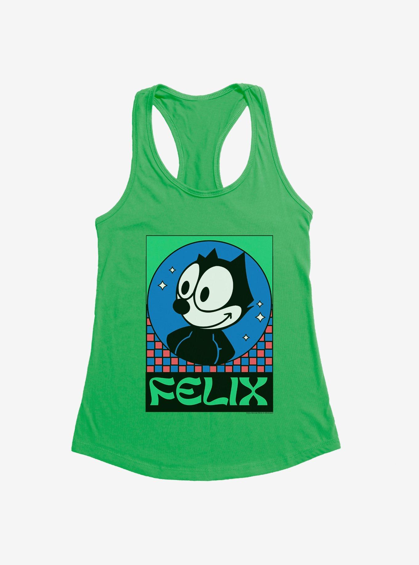 Felix The Cat Diamond Stars Girls Tank, KELLY GREEN, hi-res