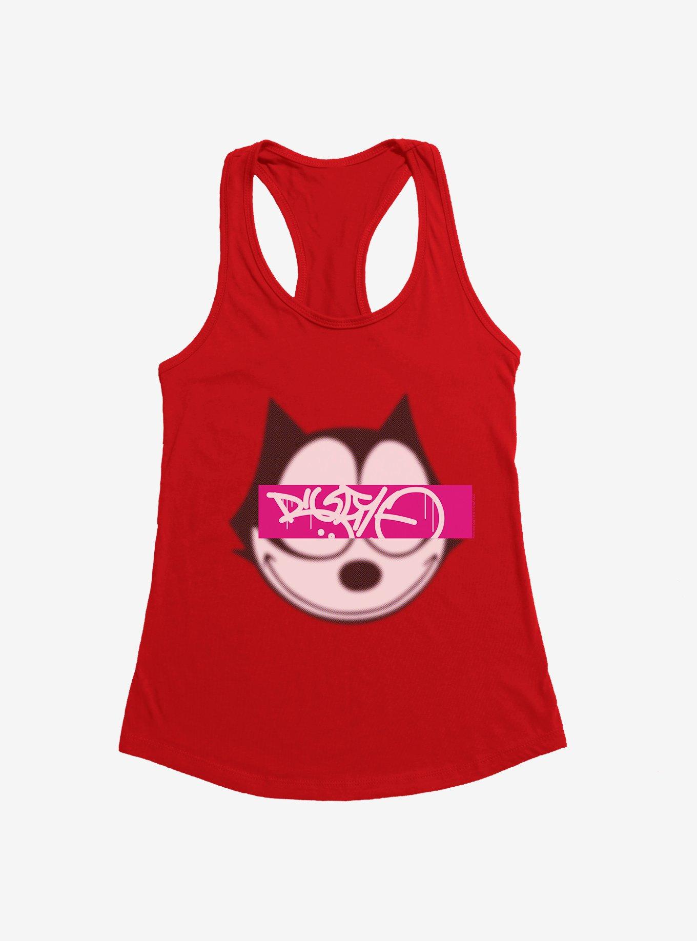 Felix The Cat Graffiti Art Text Box Girls Tank, , hi-res