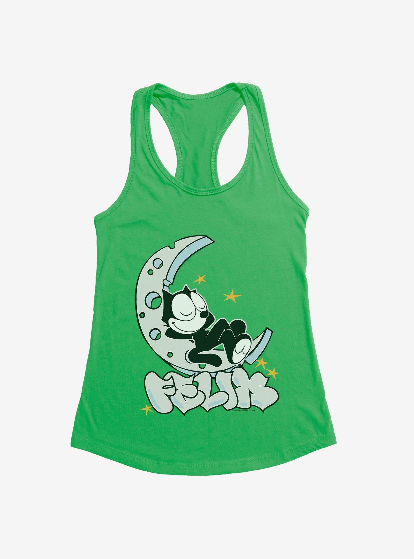Felix The Cat Sweet Dreams Girls Tank, KELLY GREEN, hi-res
