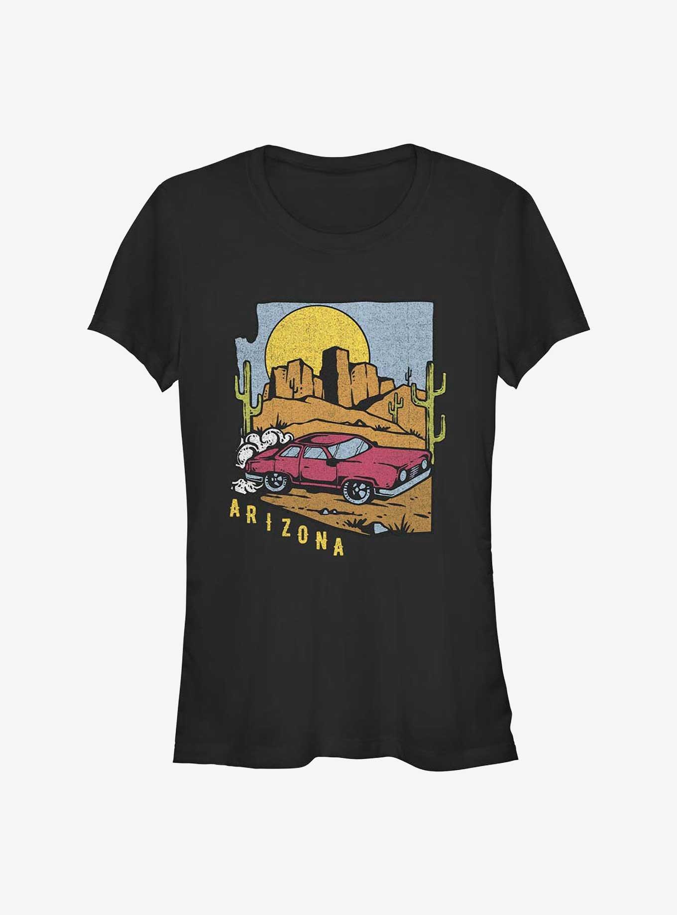 Arizona Vintage Car Girls T-Shirt, BLACK, hi-res