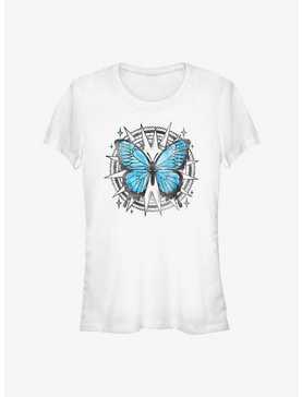 Watercolor Blue Butterfly Girls T-Shirt, , hi-res