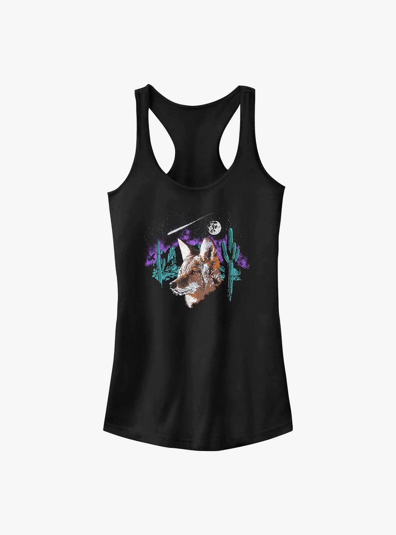 Cosmic Coyote Girls Tank, BLACK, hi-res