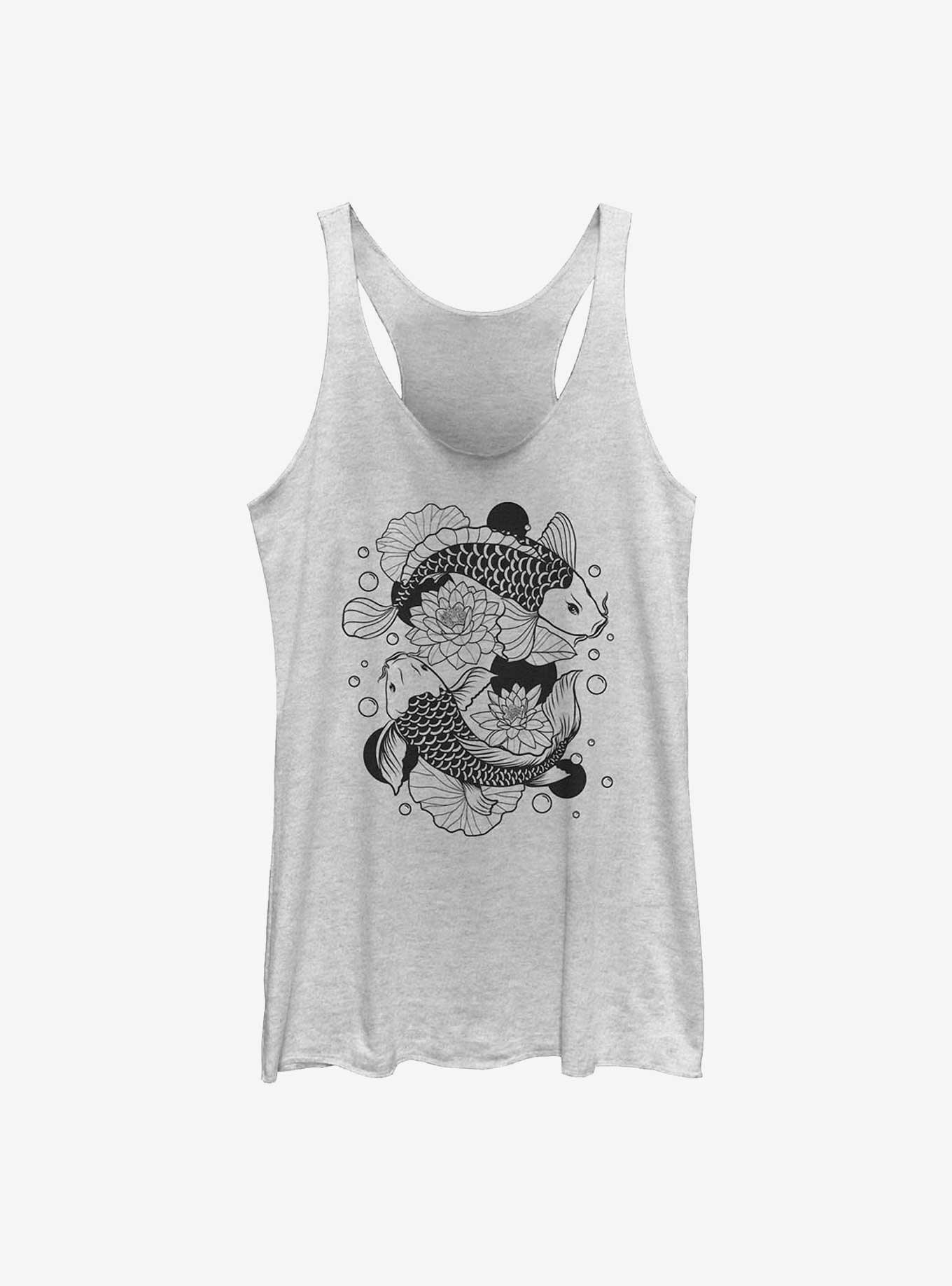 Koi Fishes Girls Tank, , hi-res
