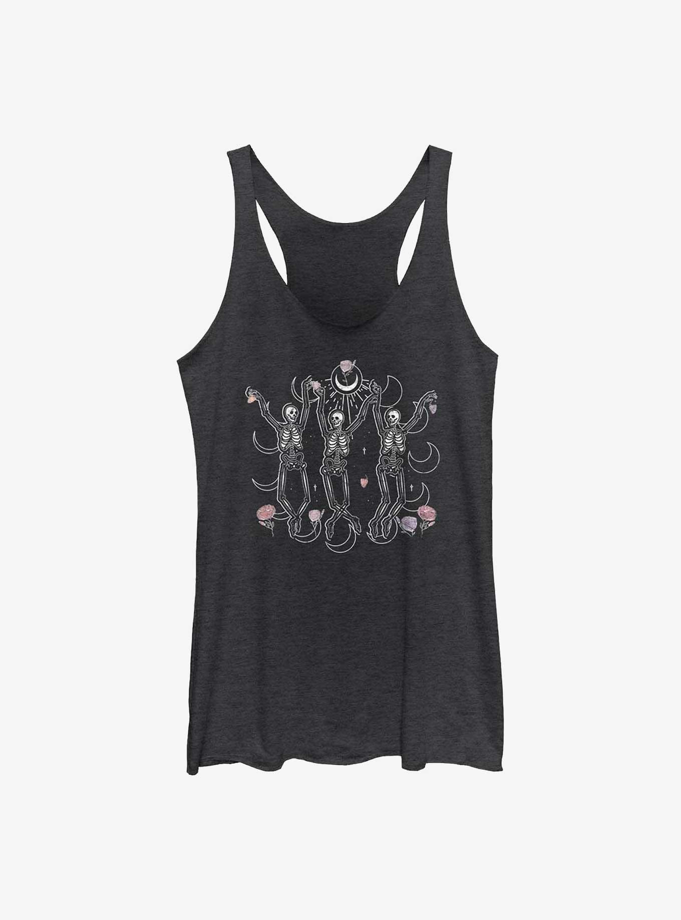 Dancing with Moon Girls Tank, BLK HTR, hi-res