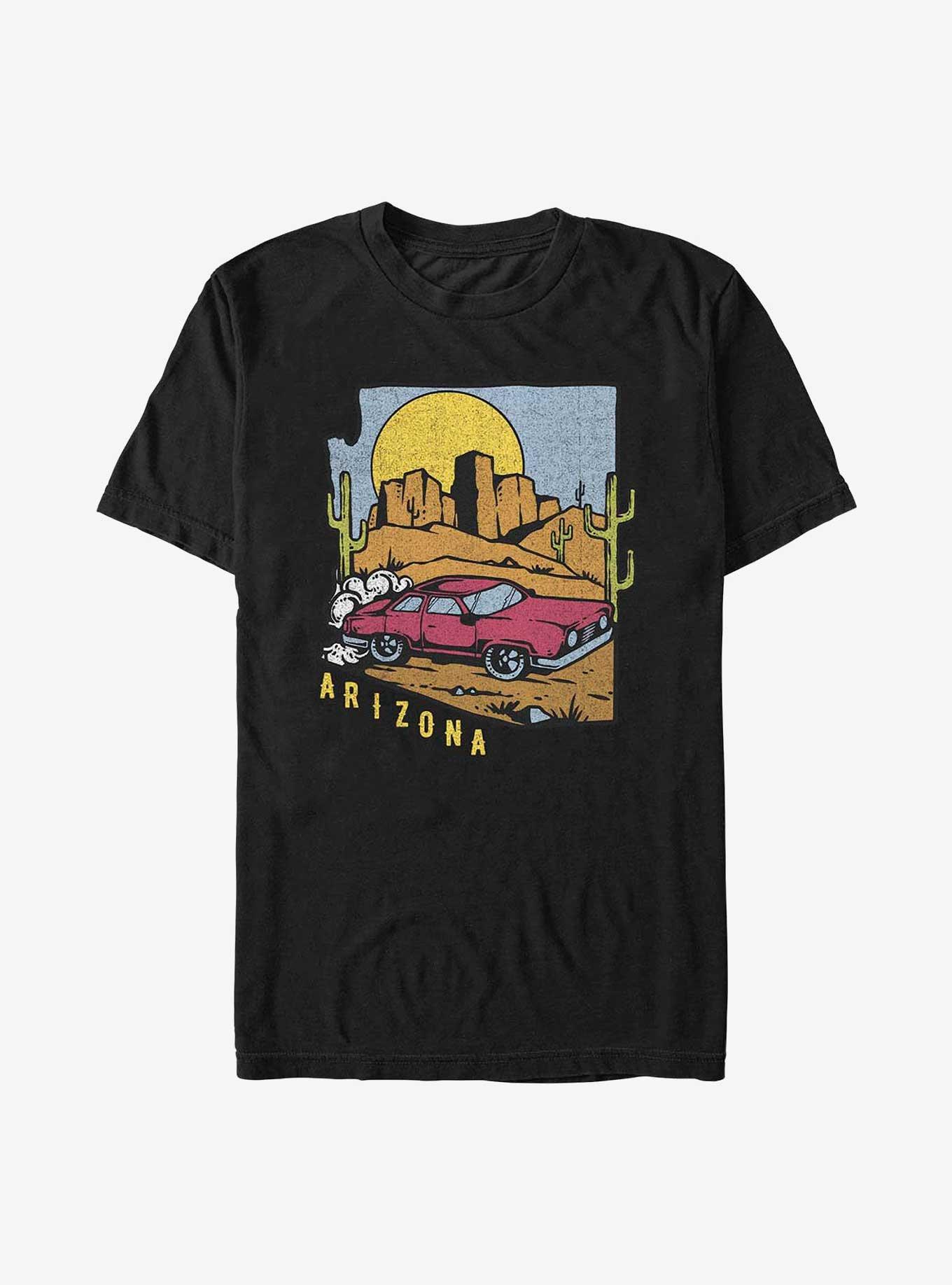 Arizona Vintage Car T-Shirt, BLACK, hi-res