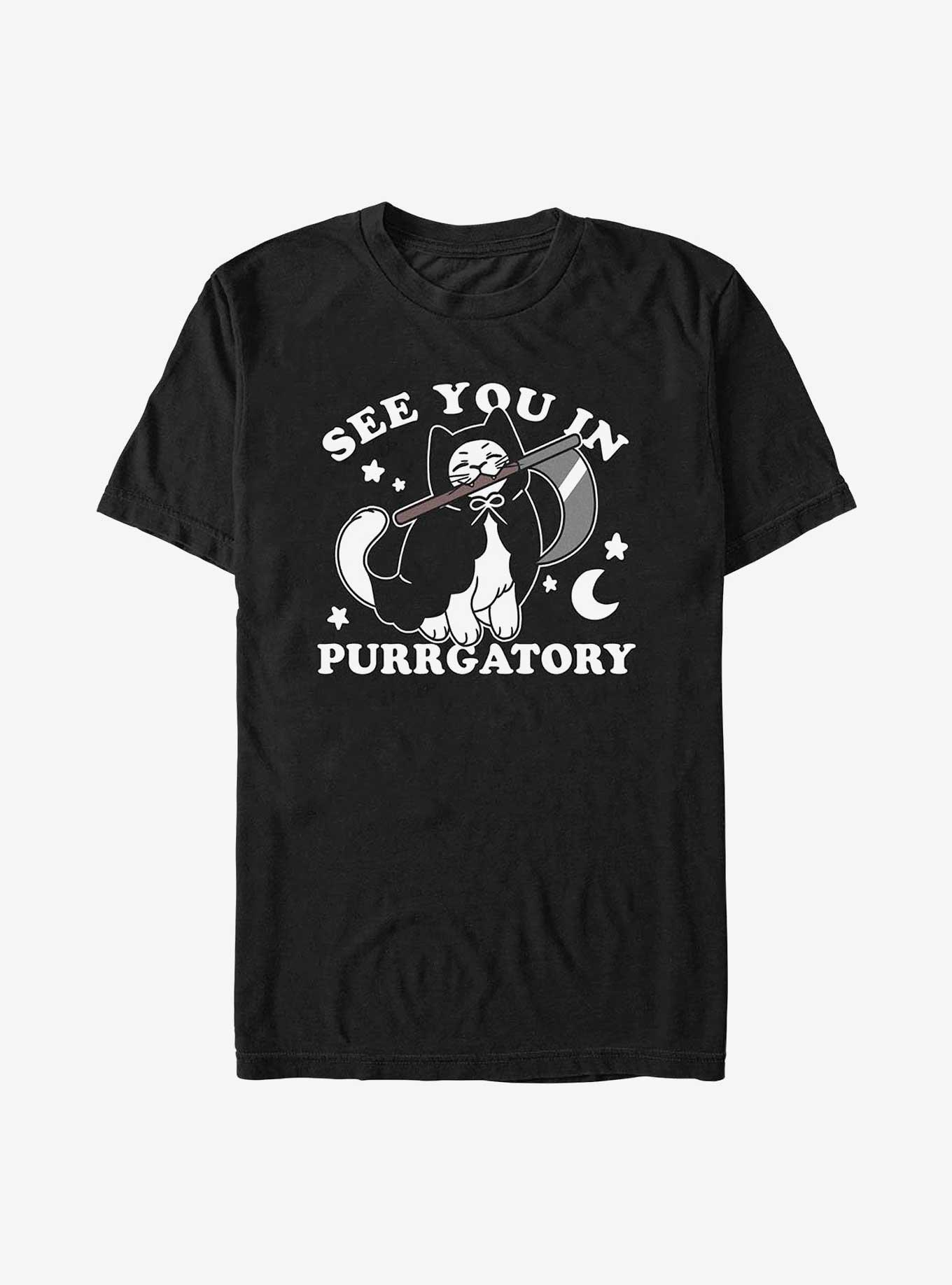 Purrgatory T-Shirt, BLACK, hi-res