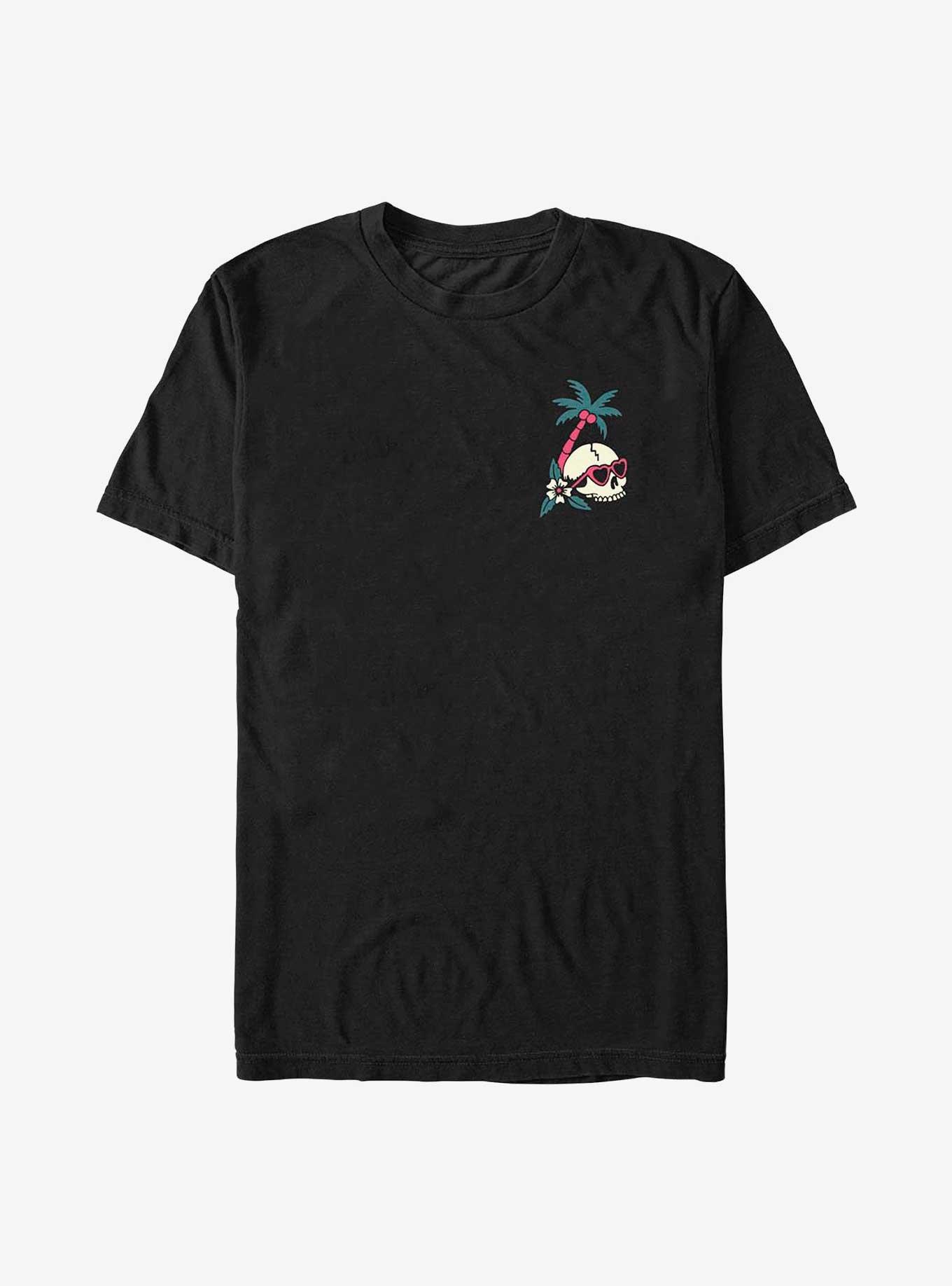 Tropic Skull Emblem T-Shirt, BLACK, hi-res