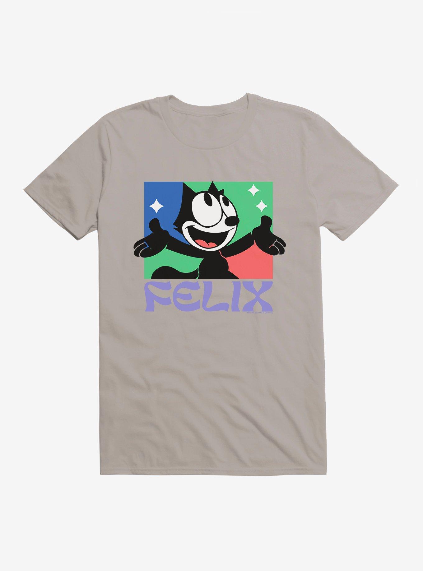 Felix The Cat Bright Smile Felix T-Shirt, LIGHT GREY, hi-res