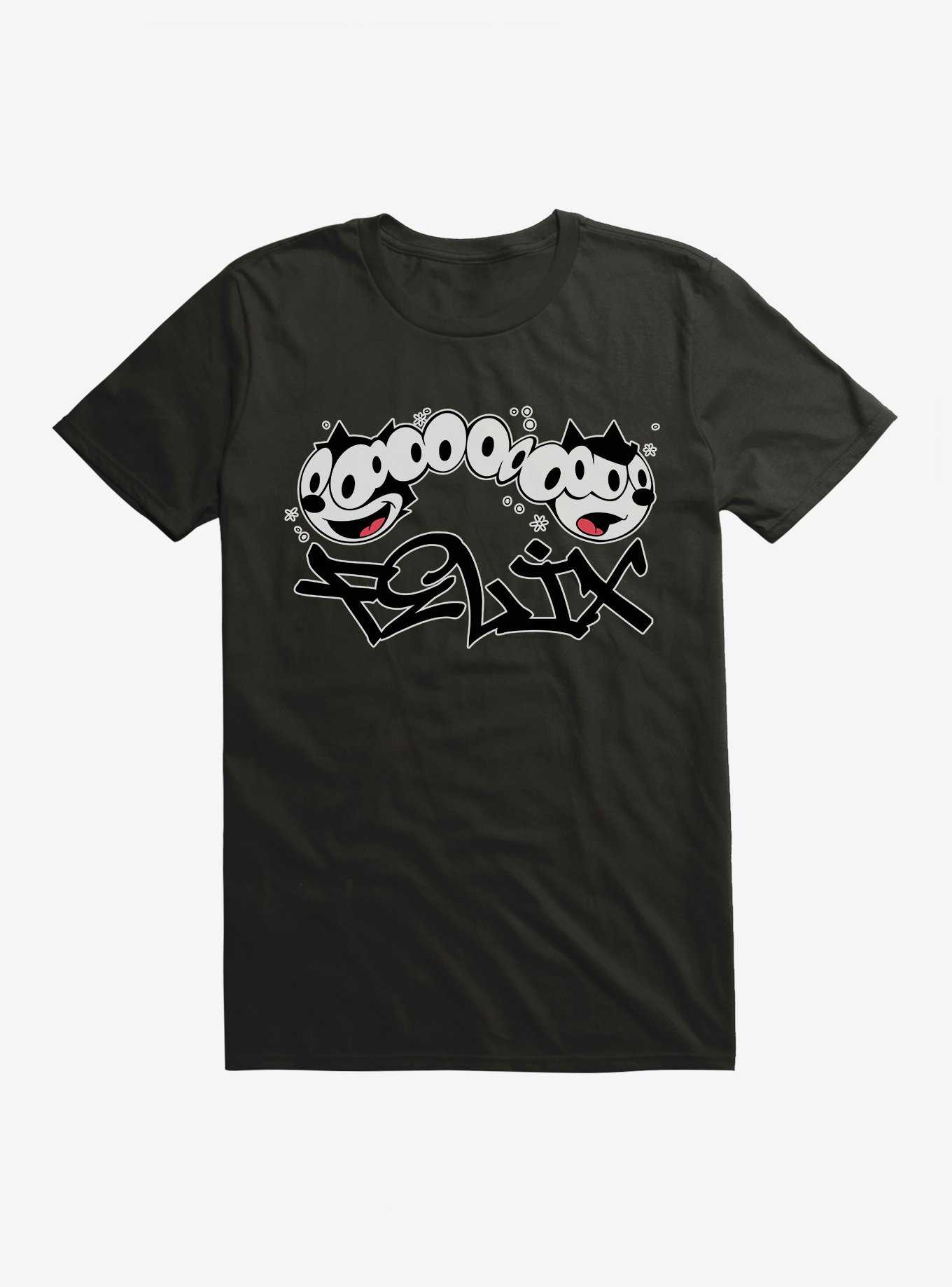 Felix The Cat Split Personality Graffiti Art T-Shirt, , hi-res