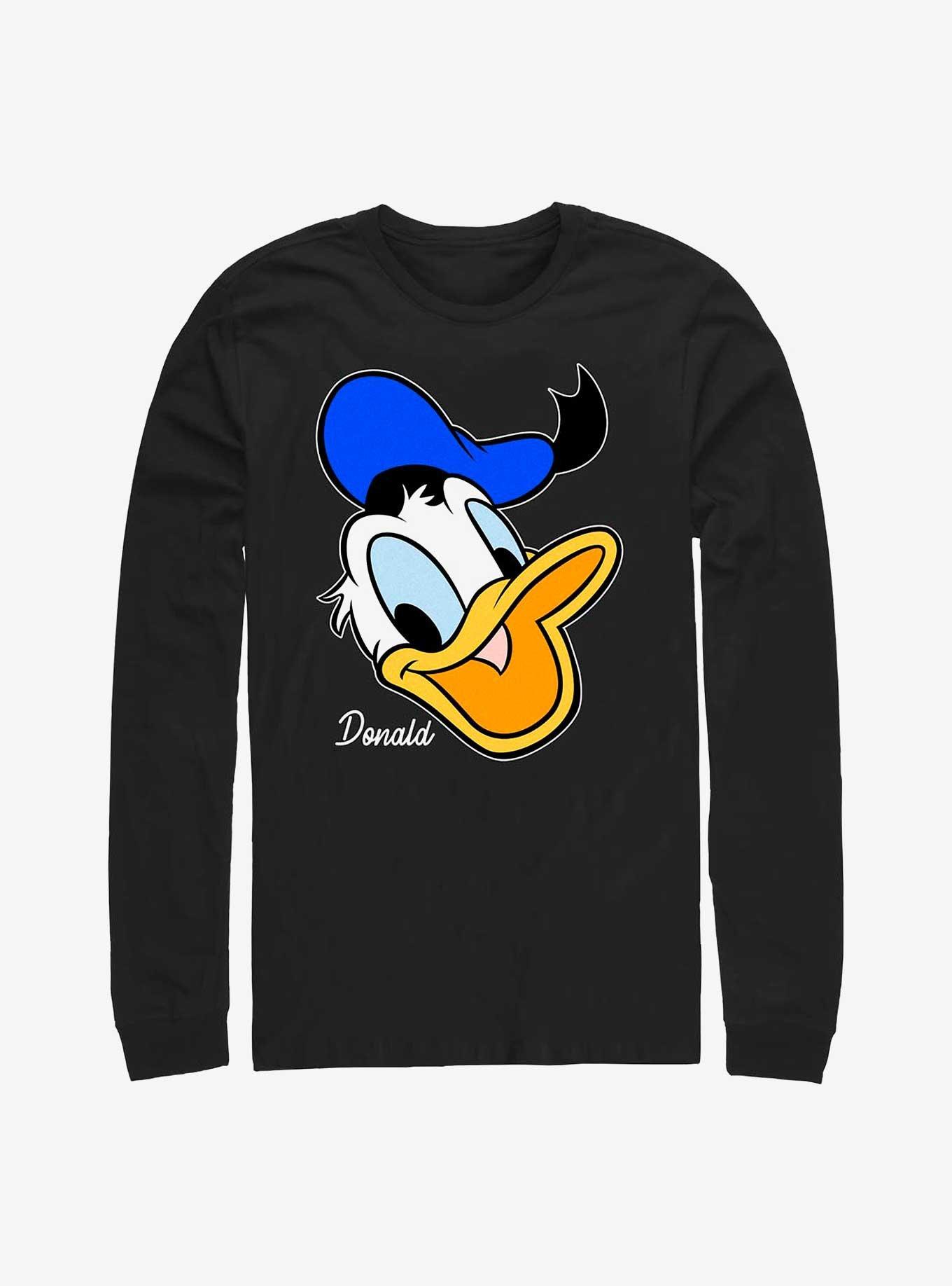 Disney Donald Duck Big Face Long-Sleeve T-Shirt