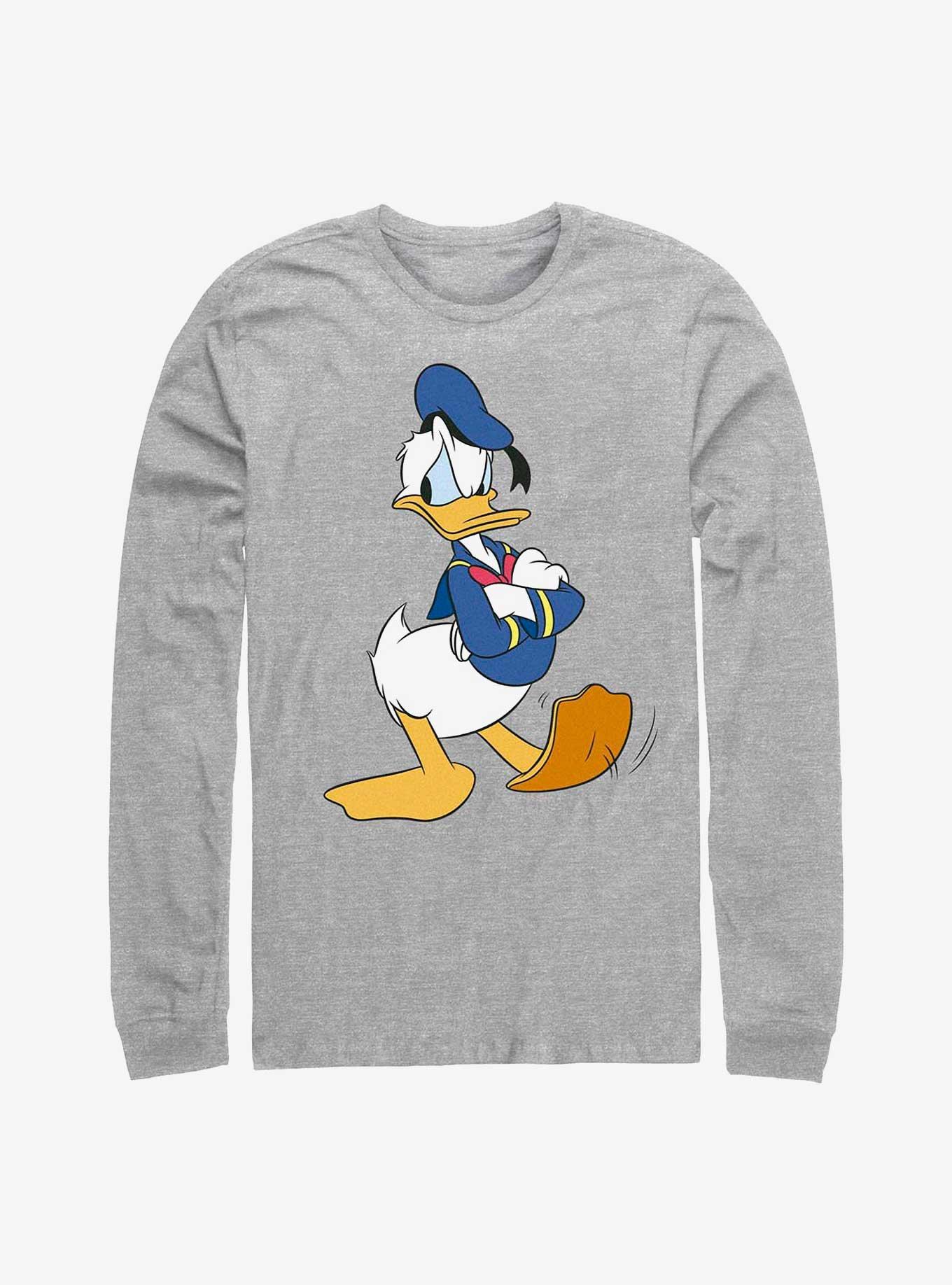 Disney Donald Duck Traditional Donald Long-Sleeve T-Shirt, ATH HTR, hi-res