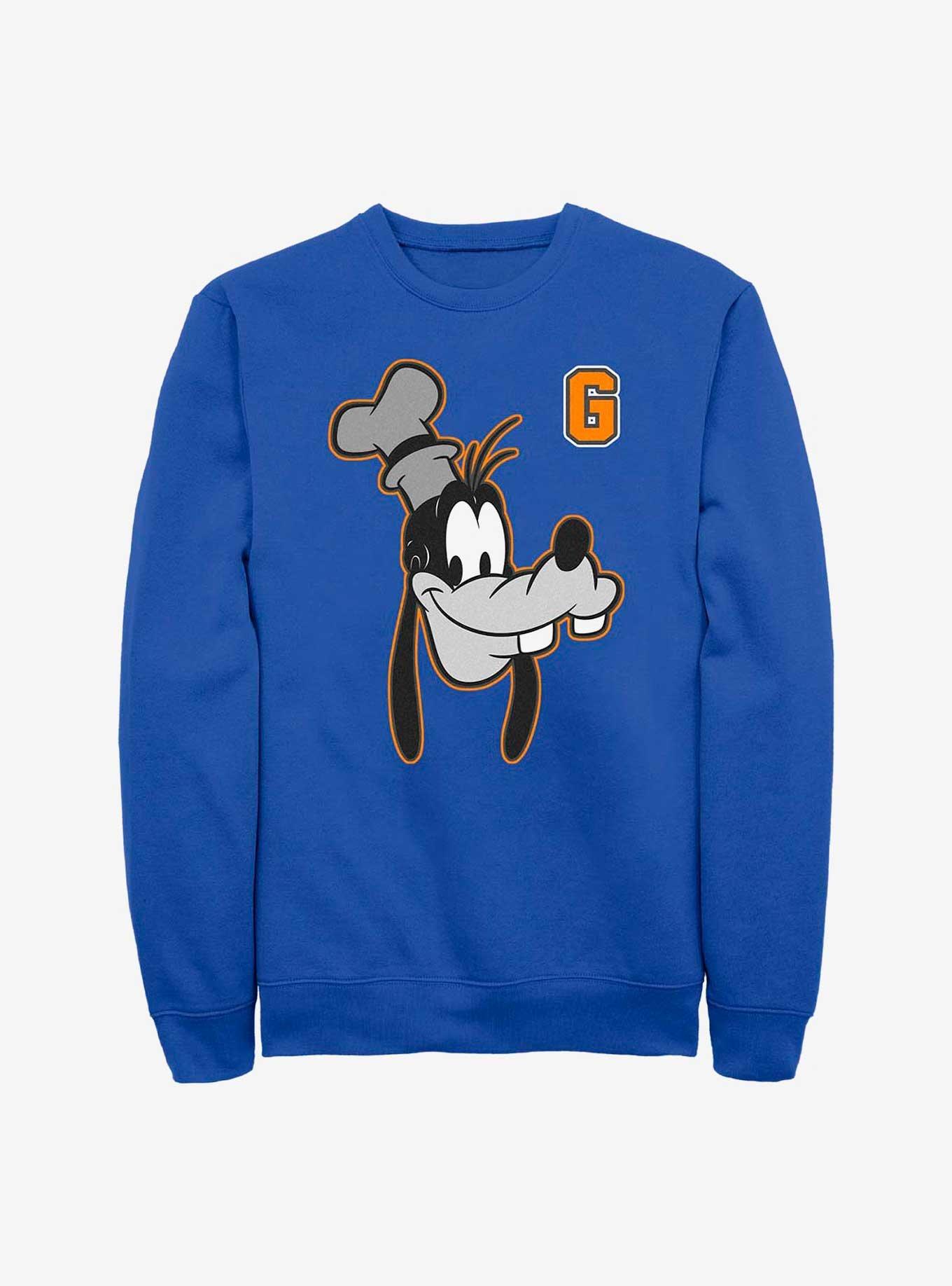 Disney Goofy Letter Goof Sweatshirt, ROYAL, hi-res