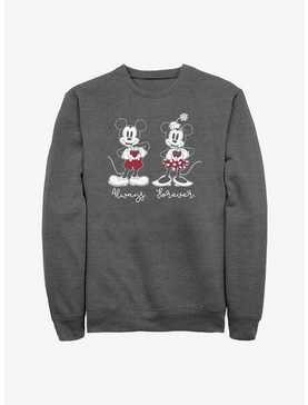 Disney Mickey Mouse & Minnie Mouse Always Forever Sweatshirt, , hi-res
