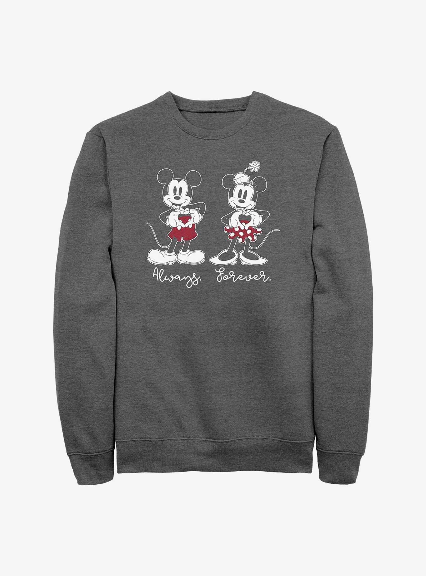 Disney Mickey Mouse & Minnie Mouse Always Forever Sweatshirt, , hi-res
