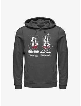 Disney Mickey Mouse & Minnie Mouse Always Forever Hoodie, , hi-res
