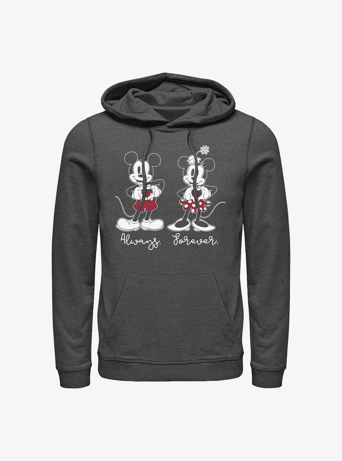 Disney Mickey Mouse & Minnie Mouse Always Forever Hoodie, , hi-res