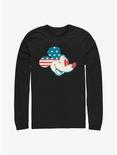 Disney Mickey Mouse Americana Flag Fill Long-Sleeve T-Shirt, BLACK, hi-res