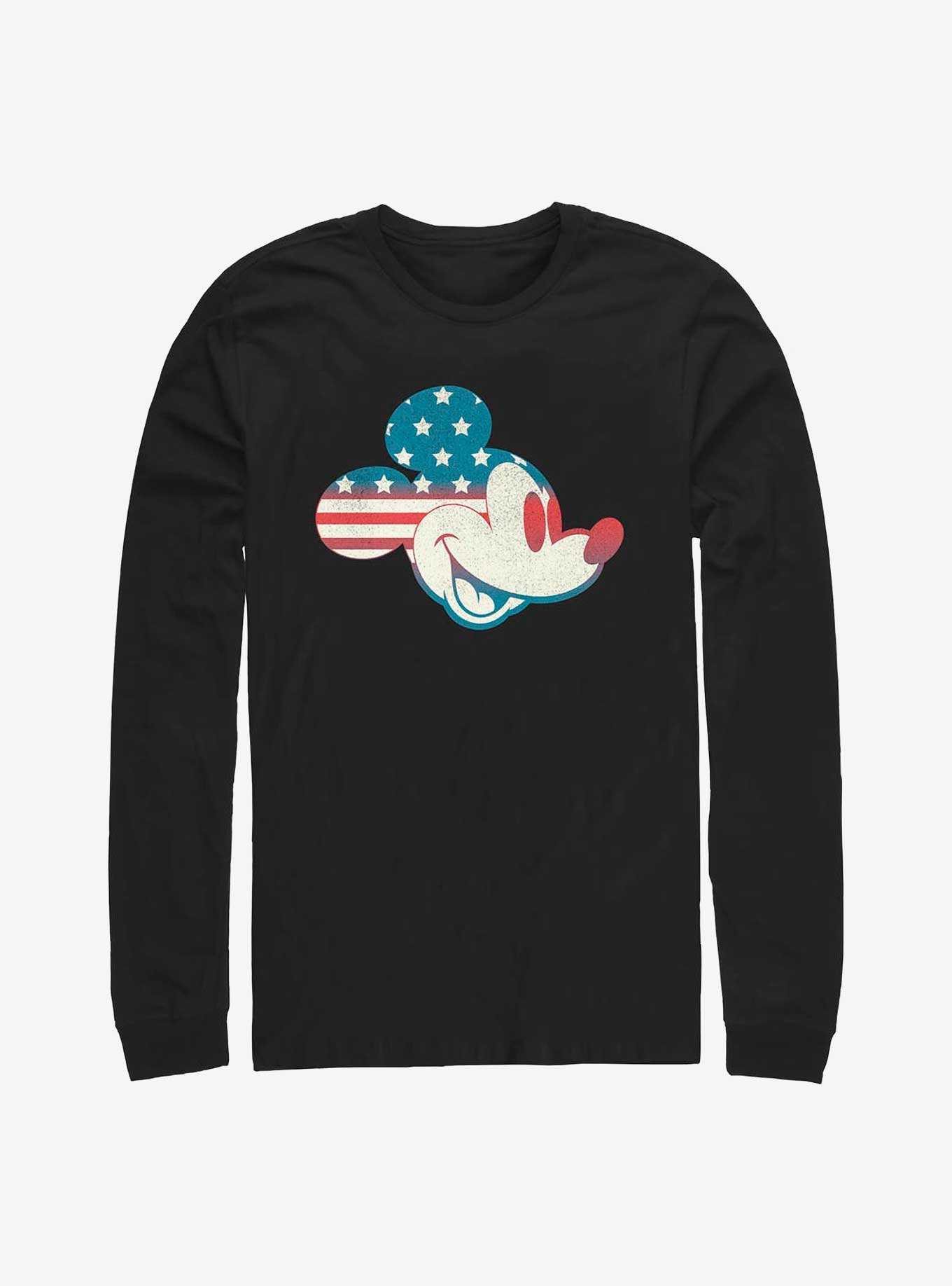 Disney Mickey Mouse Americana Flag Fill Long-Sleeve T-Shirt, , hi-res