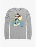 Disney Mickey Mouse Beach Long-Sleeve T-Shirt, ATH HTR, hi-res