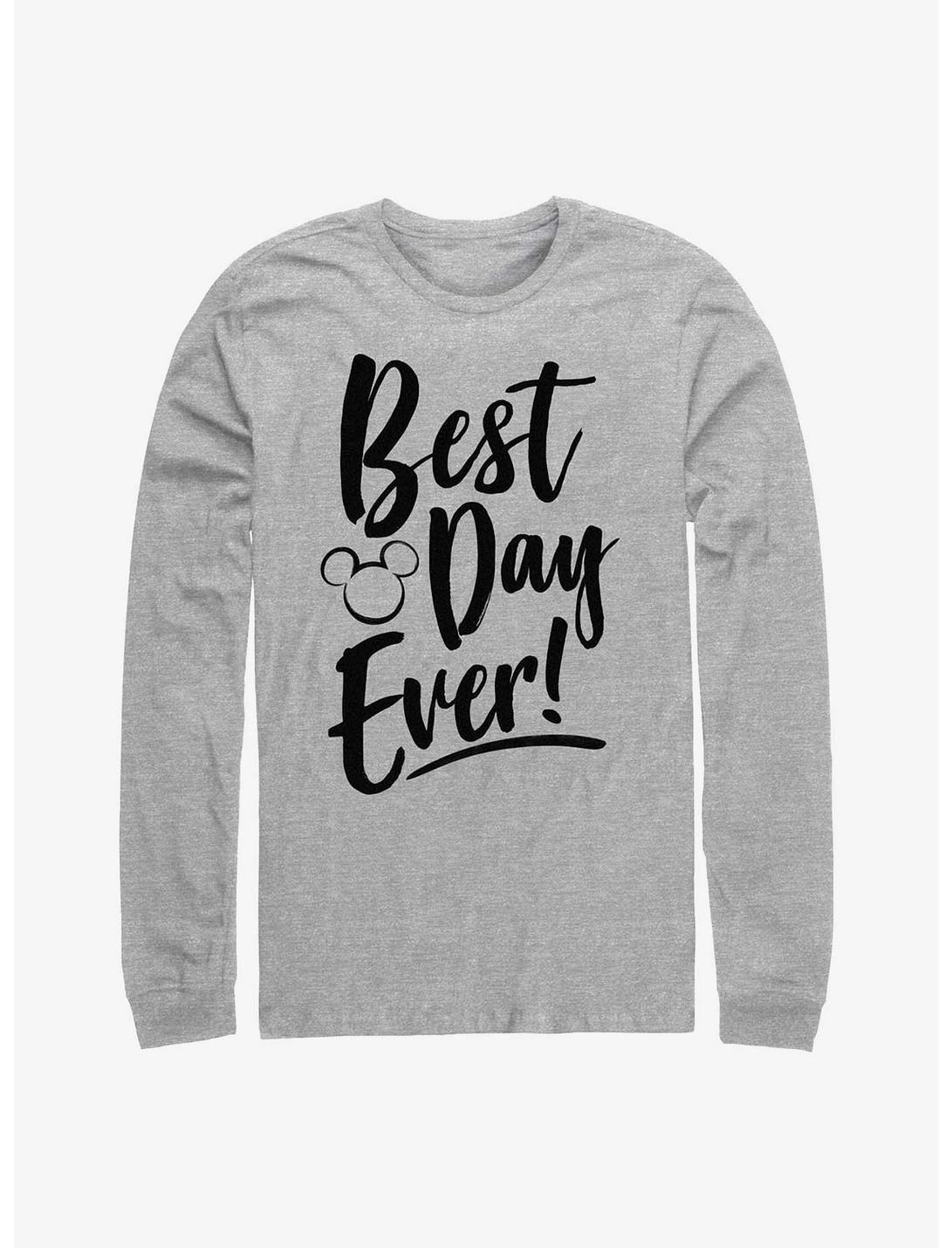 Disney Mickey Mouse Best Day Long-Sleeve T-Shirt, ATH HTR, hi-res