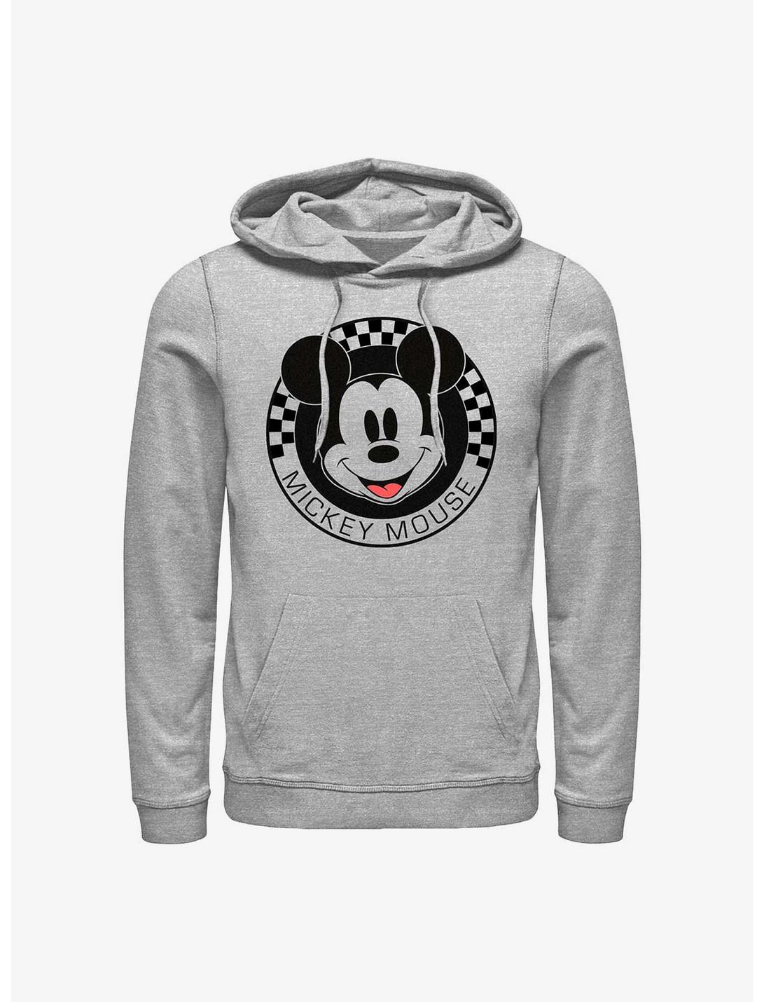 Disney Mickey Mouse Checkered Hoodie, ATH HTR, hi-res