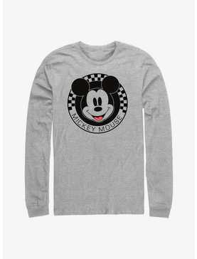 Disney Mickey Mouse Checkered Long-Sleeve T-Shirt, , hi-res