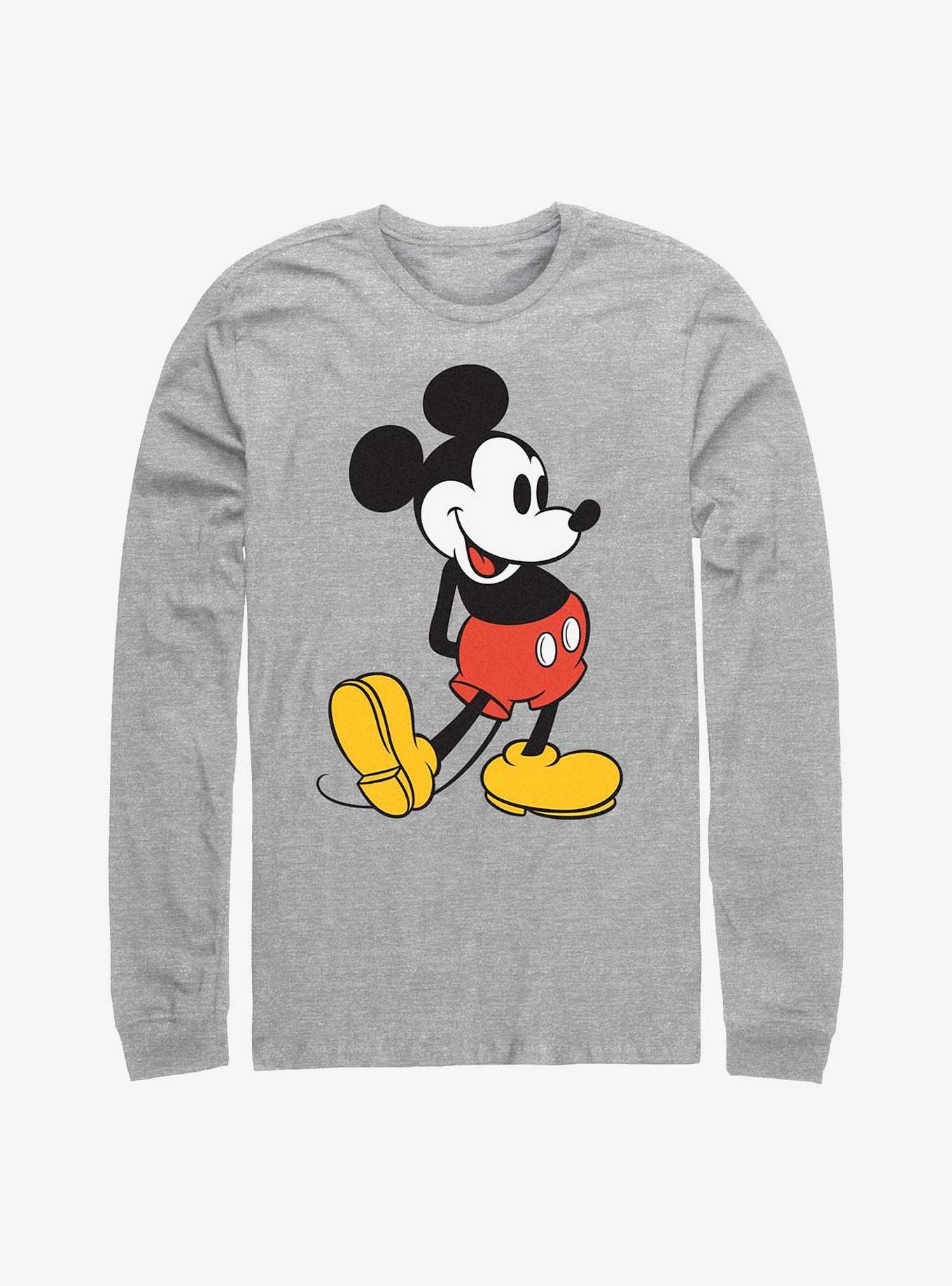 Disney Mickey Mouse Classic Mickey Long-Sleeve T-Shirt, ATH HTR, hi-res