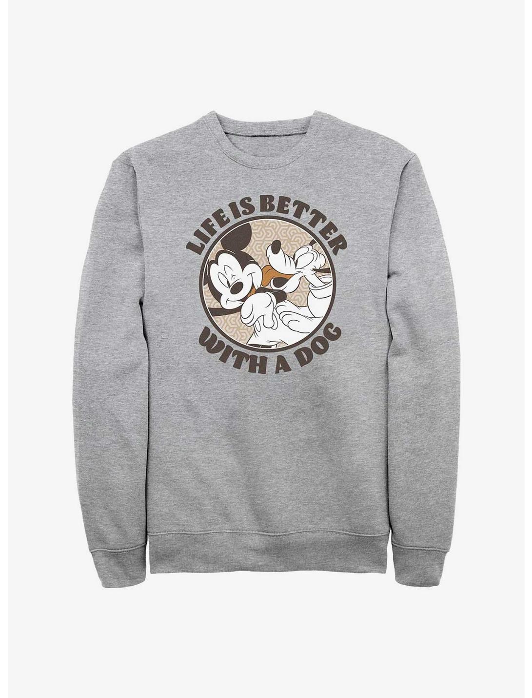 Disney Mickey Mouse Dog Life Sweatshirt, ATH HTR, hi-res