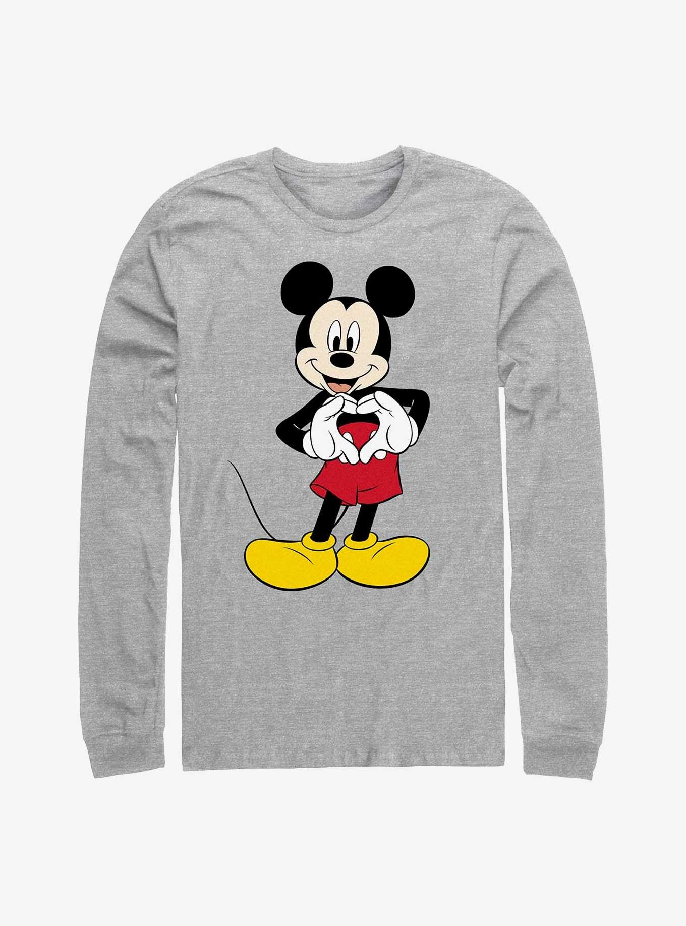 Disney Mickey Mouse Love Long-Sleeve T-Shirt, ATH HTR, hi-res