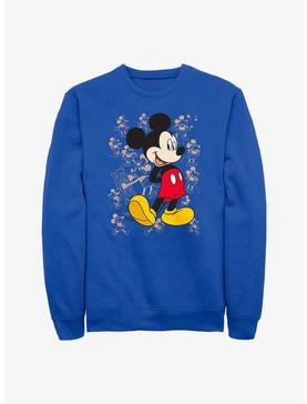Disney Mickey Mouse Many Mickeys Sweatshirt, ROYAL, hi-res
