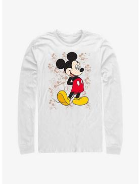 Disney Mickey Mouse Many Mickeys Long-Sleeve T-Shirt, WHITE, hi-res
