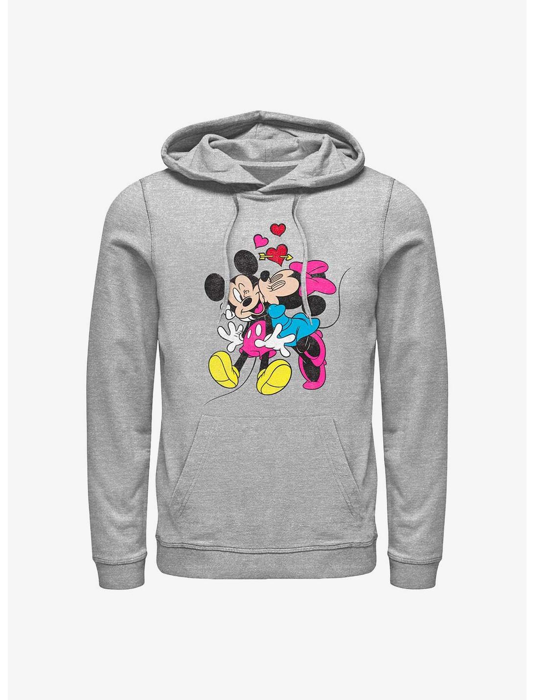 Disney Mickey Mouse & Minnie Mouse Love Hoodie, ATH HTR, hi-res