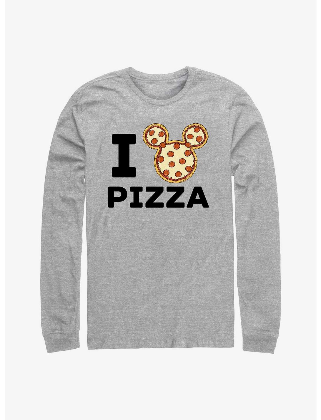 Disney Mickey Mouse Pizza Long-Sleeve T-Shirt, ATH HTR, hi-res