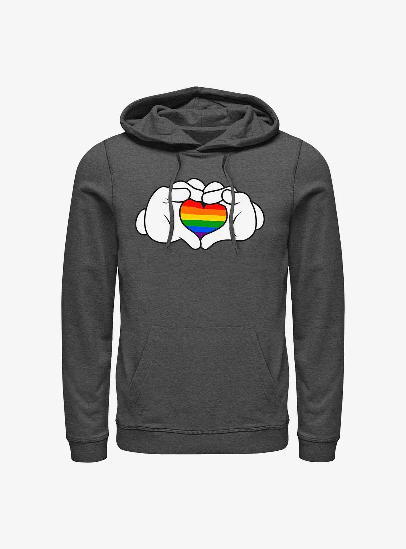 Disney Mickey Mouse Rainbow Love Hoodie, , hi-res