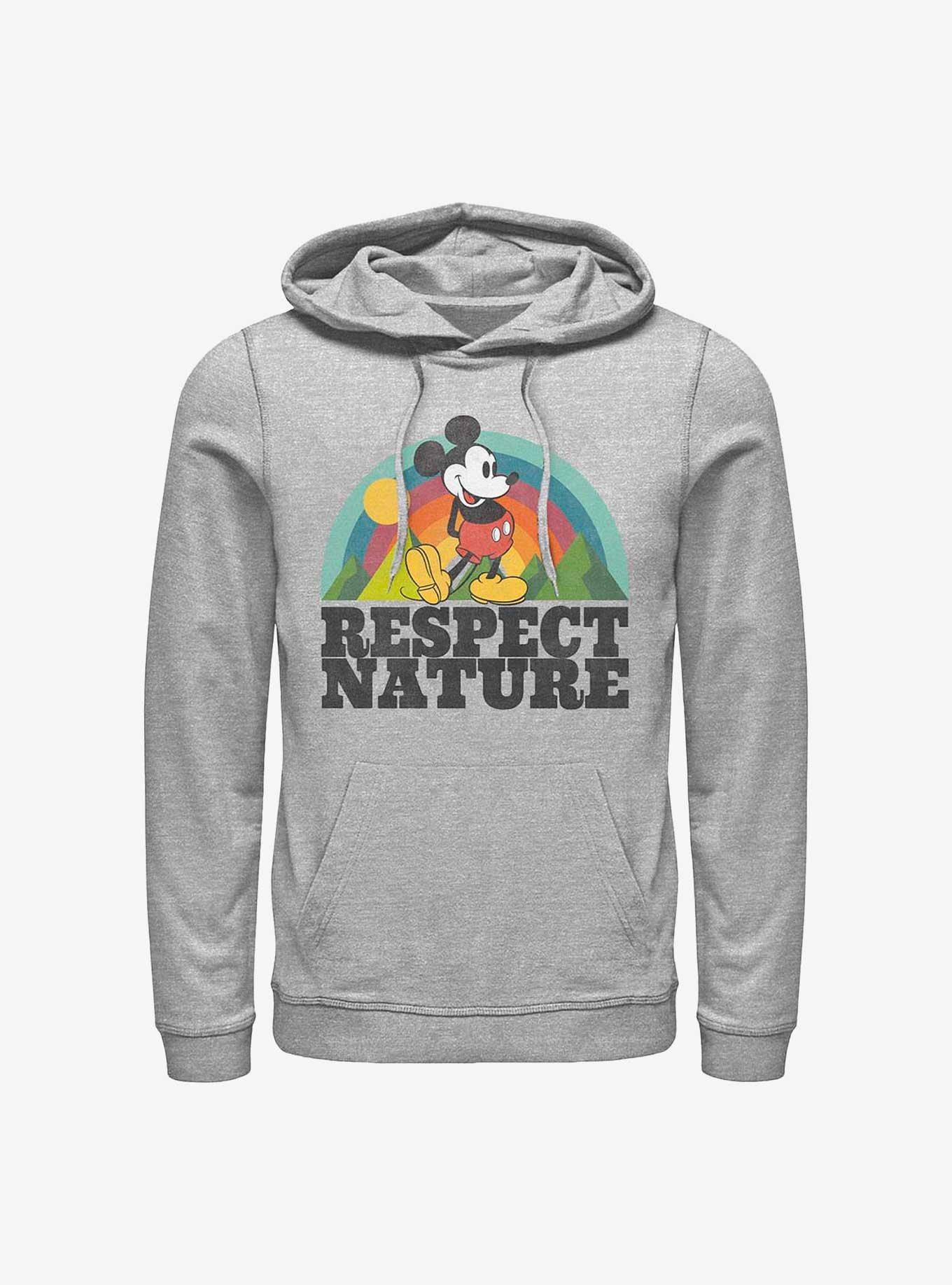 Disney Mickey Mouse Respect Nature Hoodie, ATH HTR, hi-res