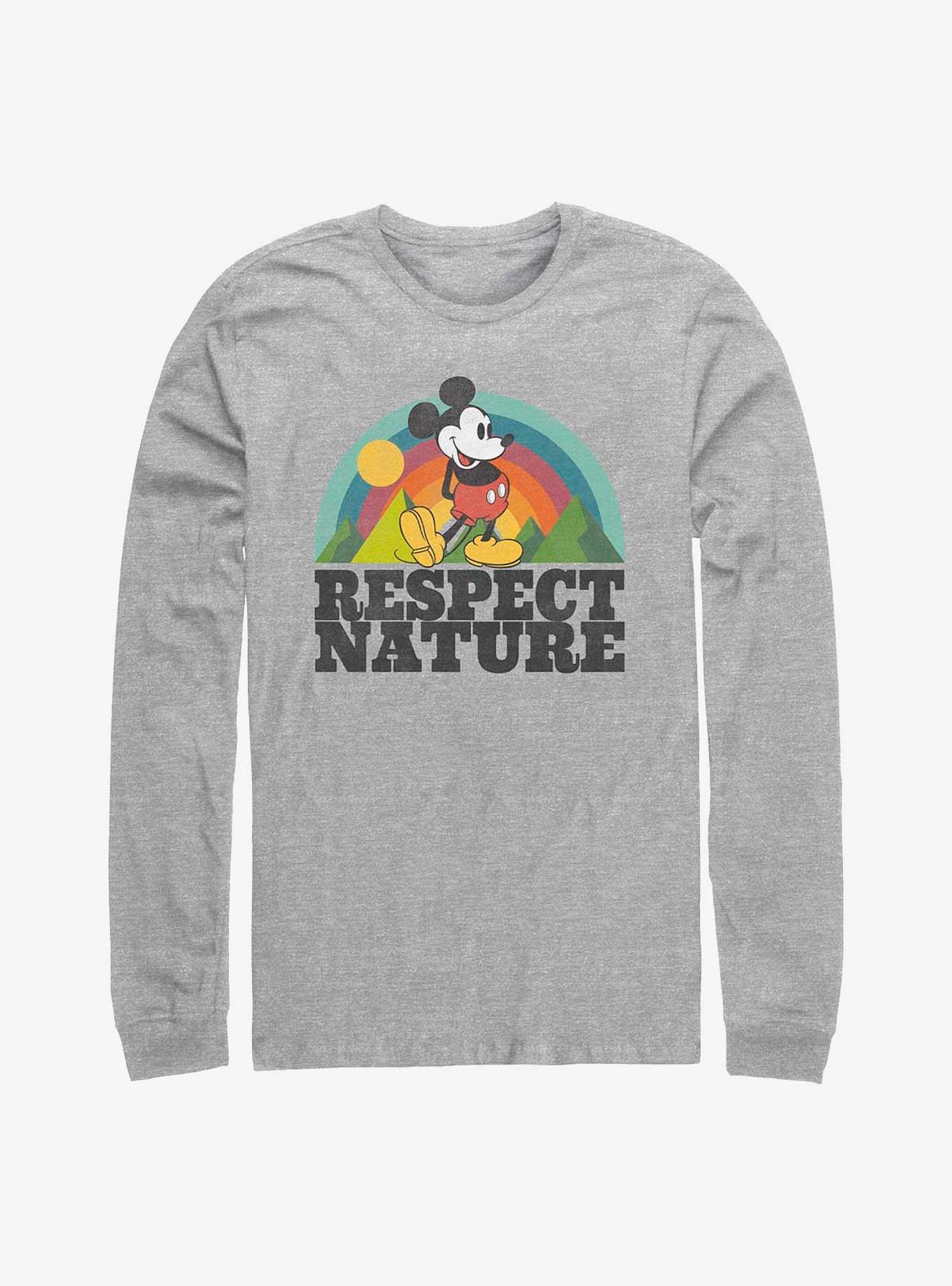 Disney Mickey Mouse Respect Nature Long-Sleeve T-Shirt, , hi-res