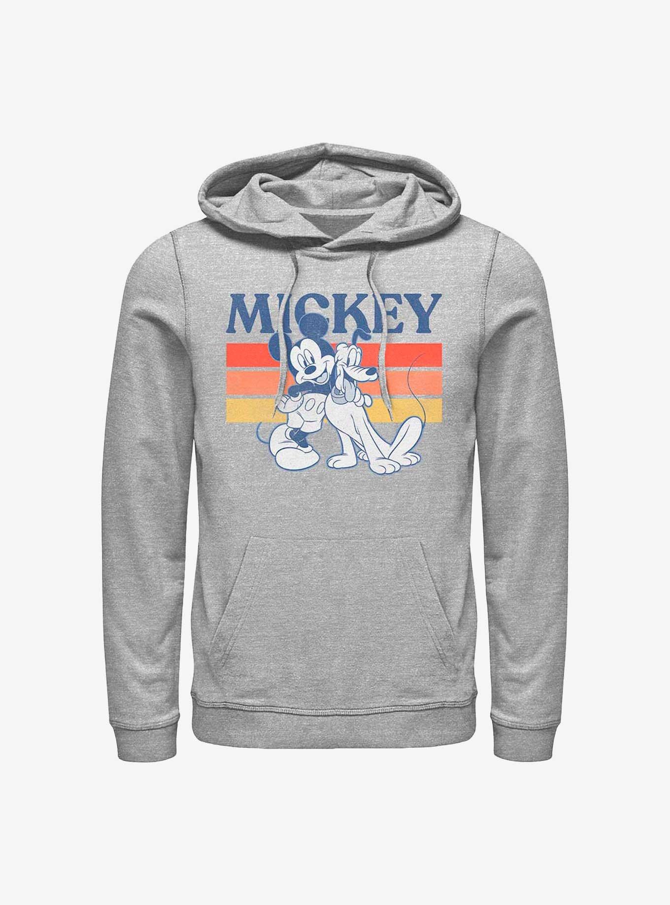 Disney Mickey Mouse & Pluto Retro Squad Hoodie, ATH HTR, hi-res