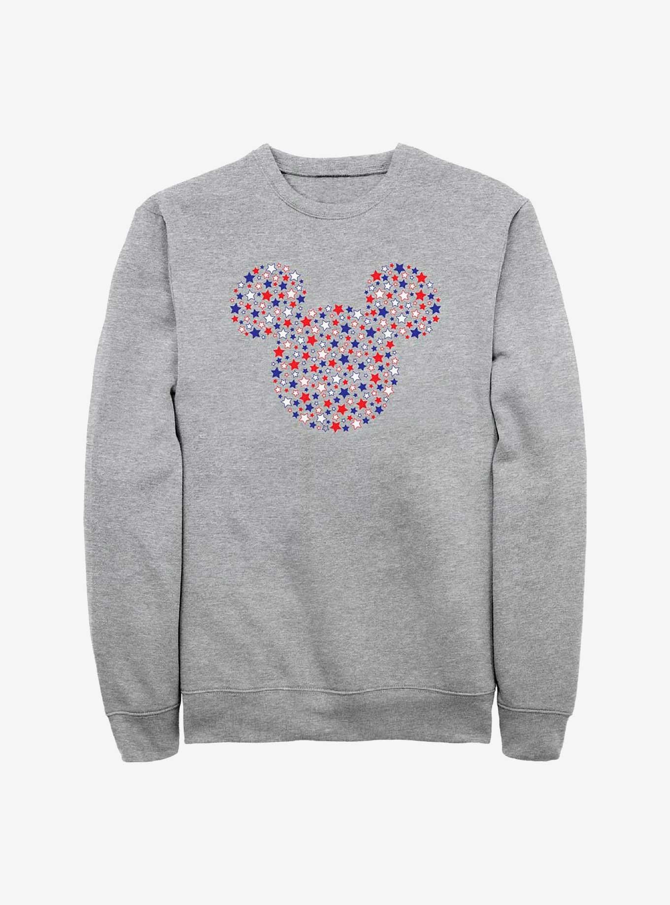Disney Mickey Mouse Stars And Ears Sweatshirt, ATH HTR, hi-res