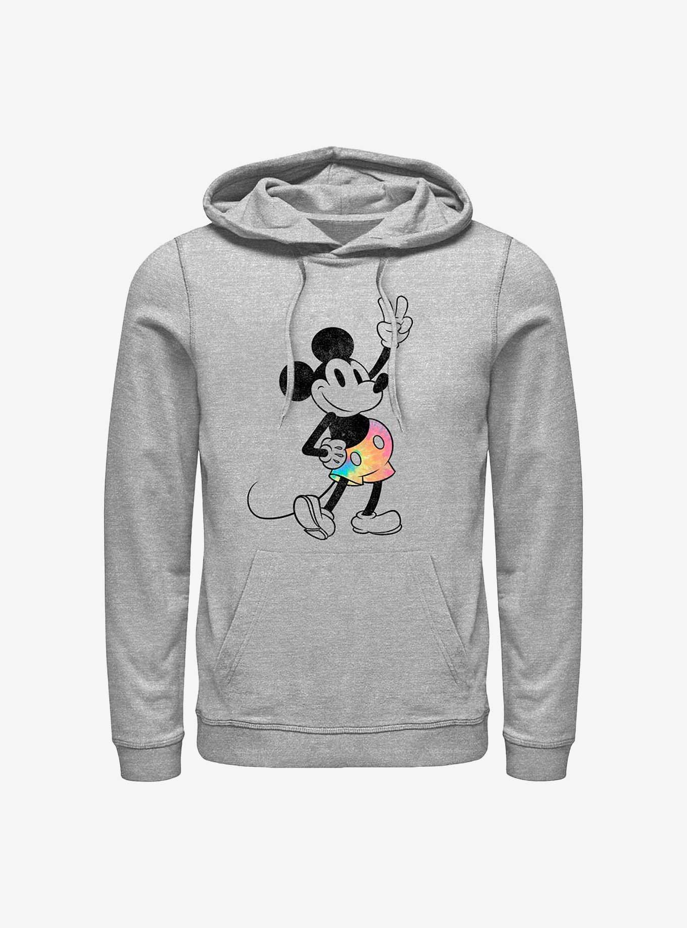Disney Mickey Mouse Tie Dye Mickey Hoodie, ATH HTR, hi-res