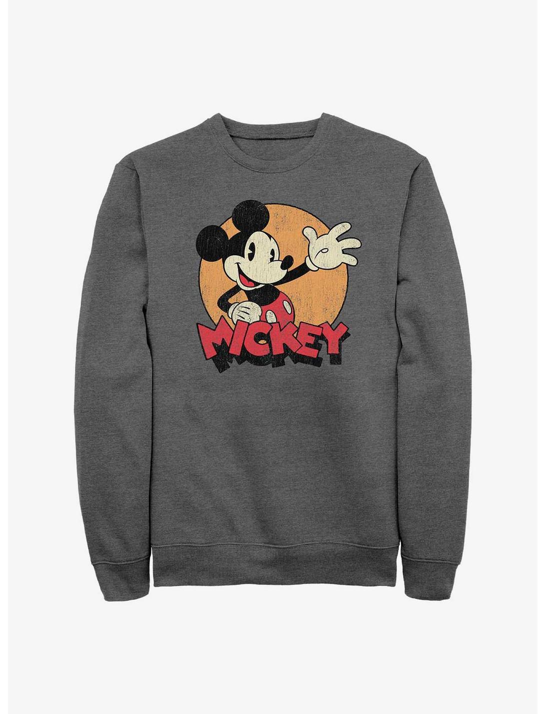 Disney Mickey Mouse Tried And True Sweatshirt, CHAR HTR, hi-res