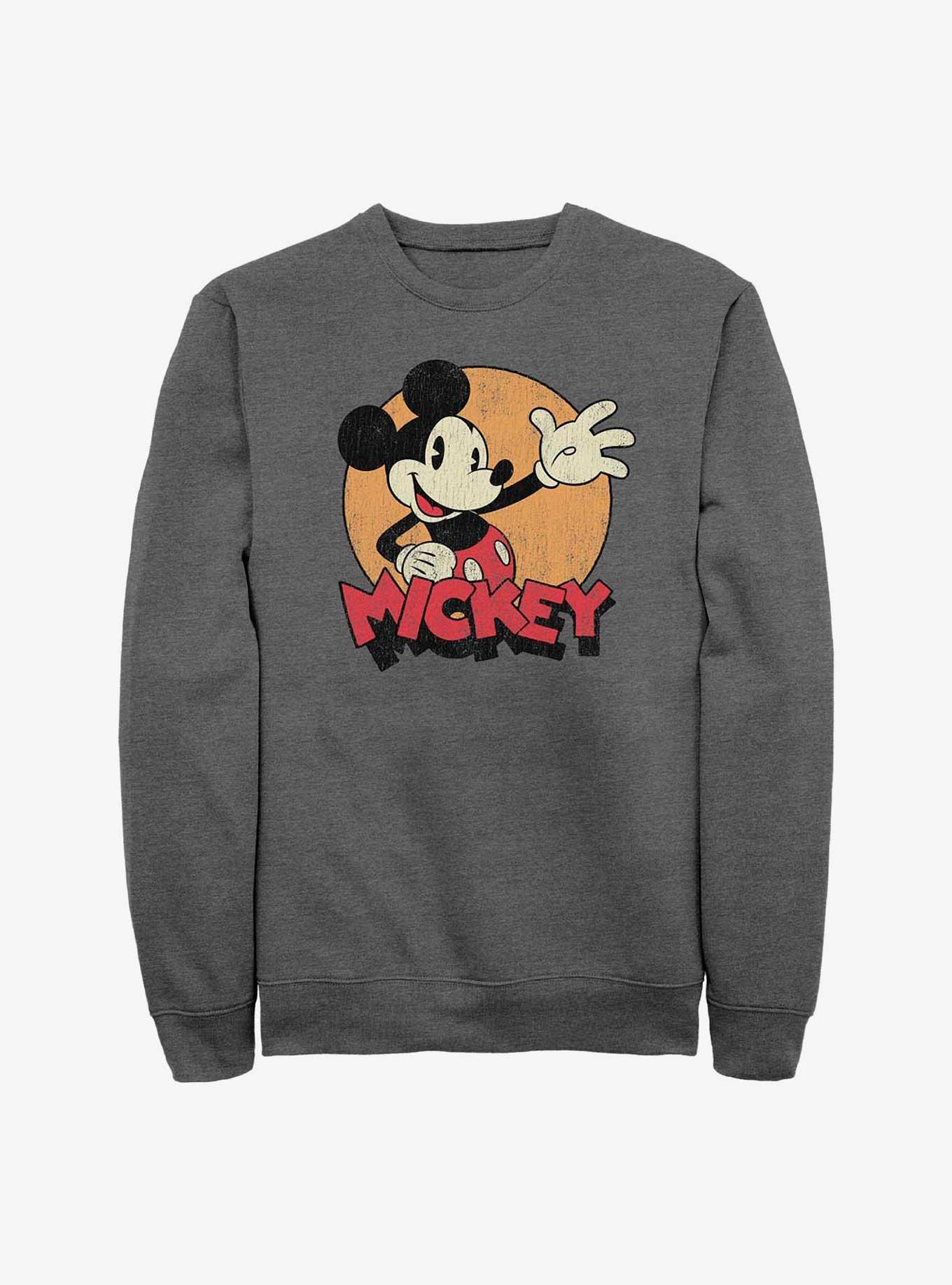 Disney Mickey Mouse Tried And True Sweatshirt, CHAR HTR, hi-res