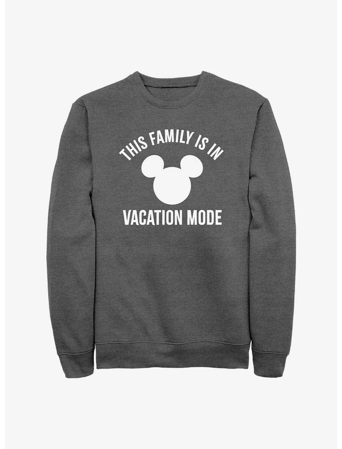 Disney Mickey Mouse Vacation Mode Sweatshirt, CHAR HTR, hi-res