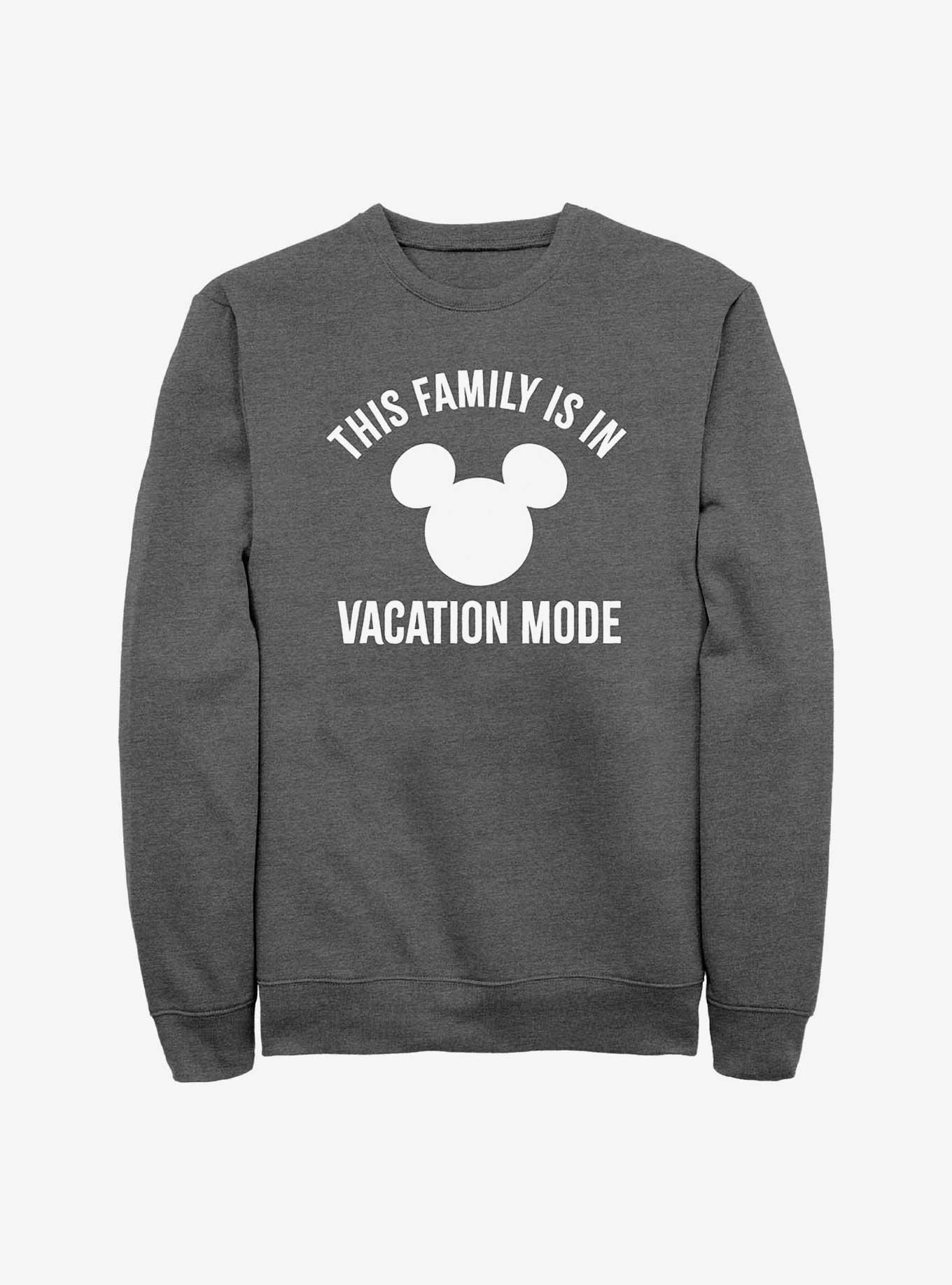 Disney Mickey Mouse Vacation Mode Sweatshirt, CHAR HTR, hi-res