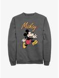 Disney Mickey Mouse Vintage Mickey Sweatshirt, CHAR HTR, hi-res