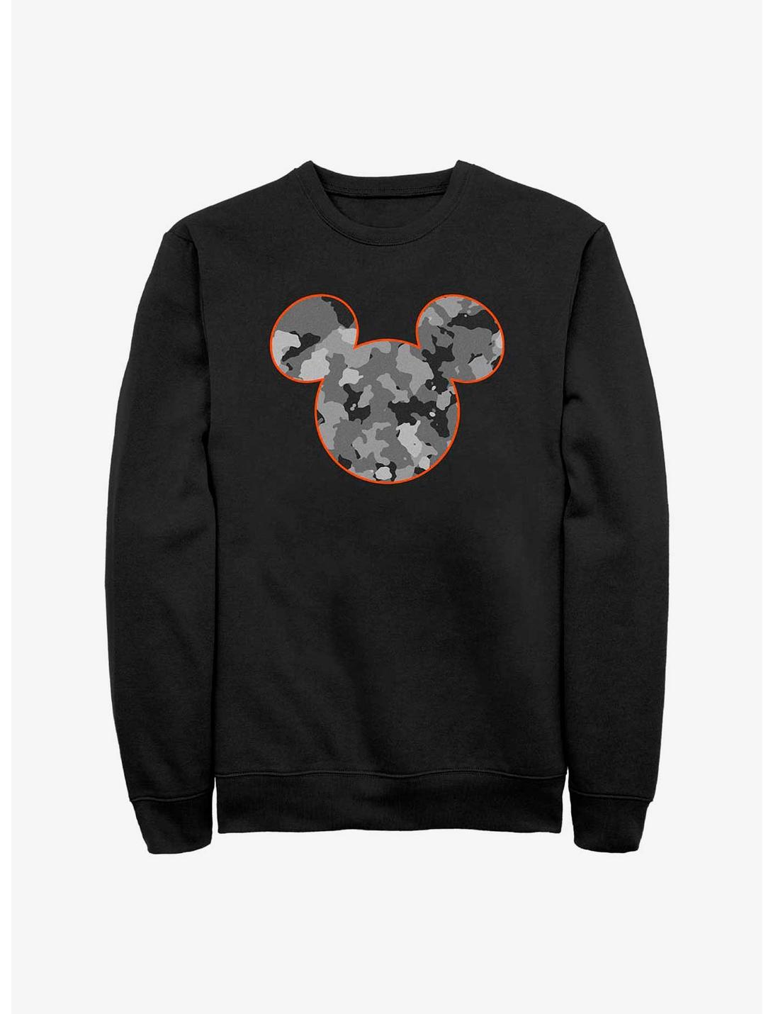 Disney Mickey Mouses Camo Sweatshirt, BLACK, hi-res