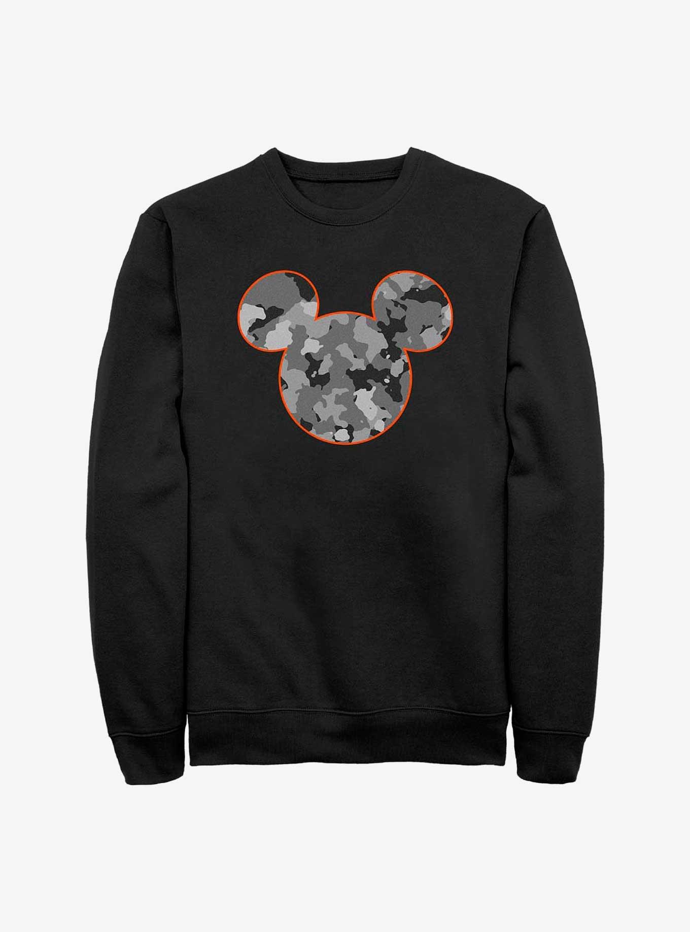 Disney Mickey Mouses Camo Sweatshirt, BLACK, hi-res