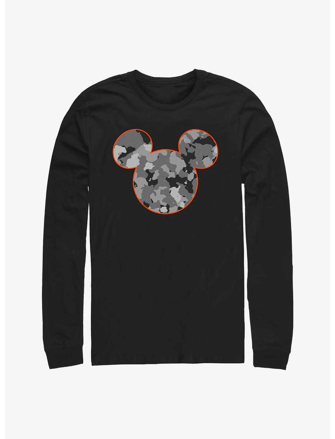 Disney Mickey Mouses Camo Long-Sleeve T-Shirt, BLACK, hi-res