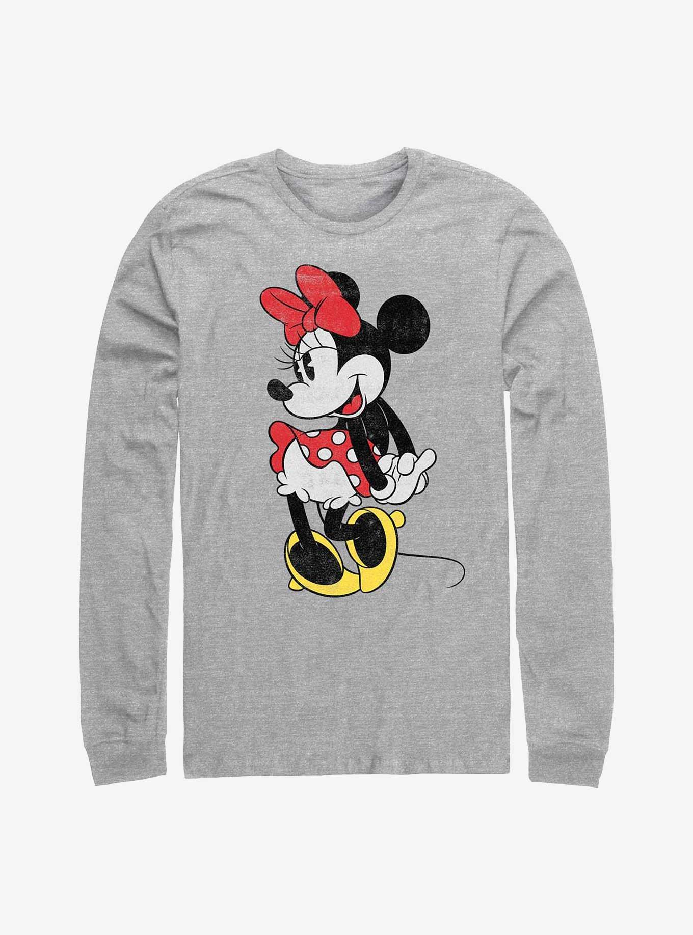 Disney Minnie Mouse Classic Minnie Long-Sleeve T-Shirt, ATH HTR, hi-res
