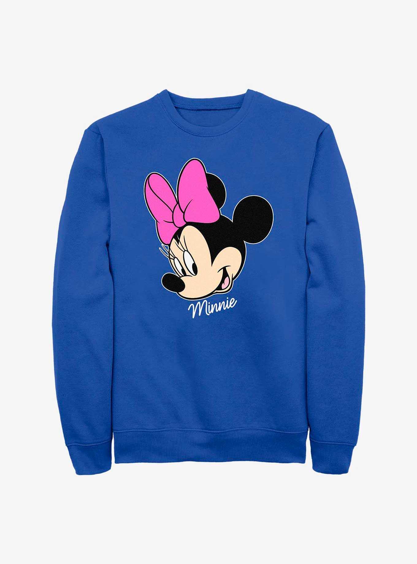 Disney Minnie Mouse Minnie Big Face Sweatshirt, , hi-res