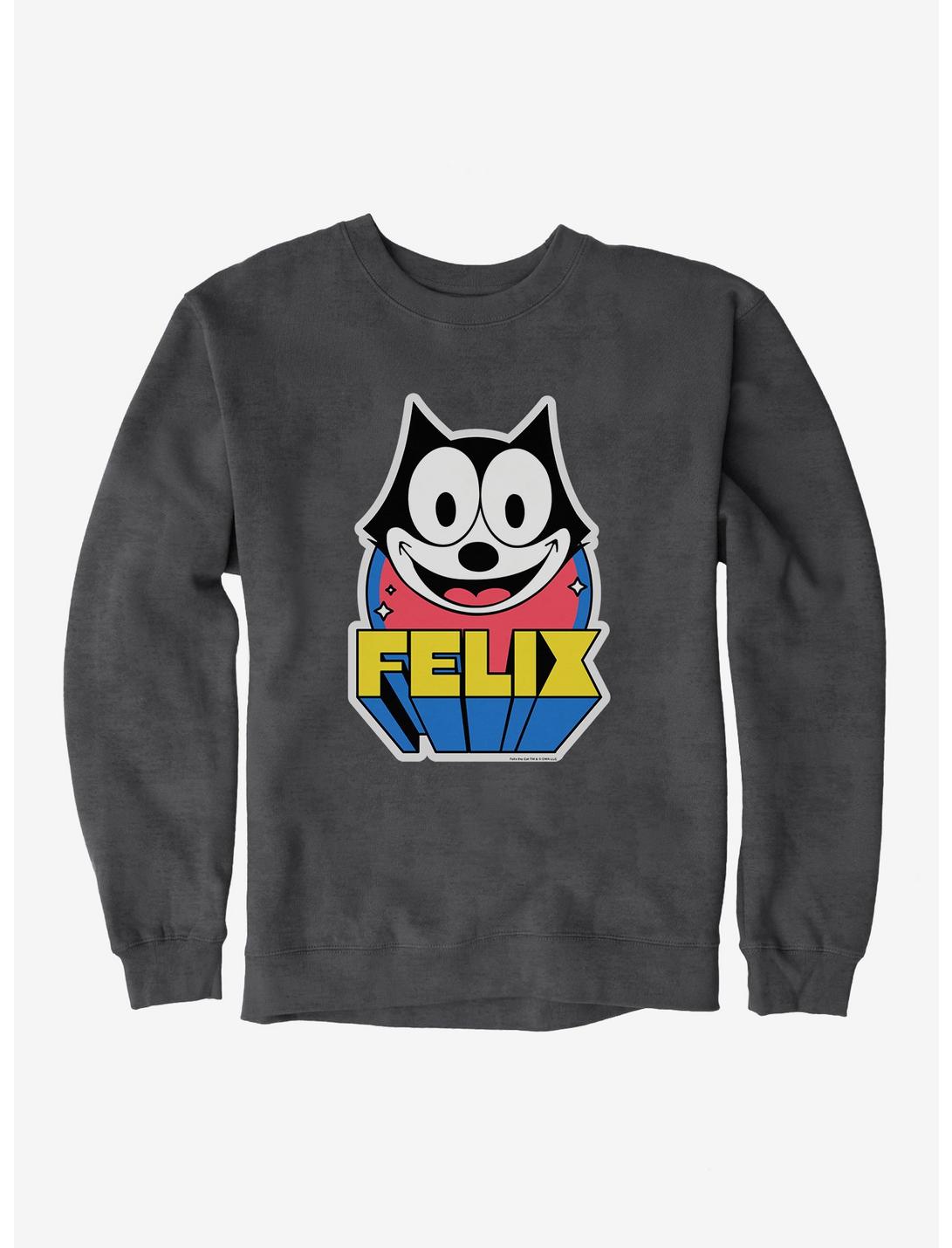 Felix The Cat 3D Block Text Sweatshirt | Hot Topic